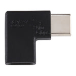 Adaptador Conversor USB-C / Type-C Fêmea para Macho com Ângulo Reto de 90 Graus, Fêmea para Macho com Ângulo Reto