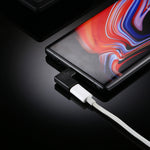 Adaptador Conversor USB-C / Type-C Fêmea para Macho com Ângulo Reto de 90 Graus, Fêmea para Macho com Ângulo Reto