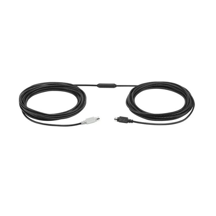 Logitech CC3500 Cabo de Extensão para Microfone, Altifalante, HUB, Câmara, Porta DIN, Comprimento do Cabo: 10m, 10m