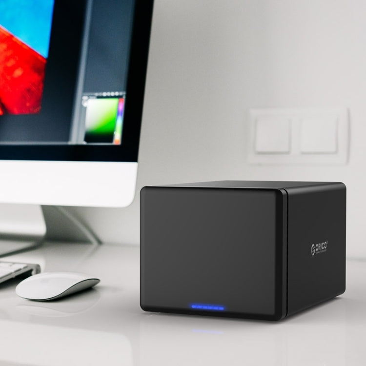 ORICO NS500-RC3 caixa de armazenamento para disco rígido externo com 5 baias USB-C / Type-C 3.1 para SATA, dock para disco rígido com Raid para HDD SATA de 3,5 polegadas, suporte ao protocolo UASP, USB 3.1 Type-C para SATA com Raid