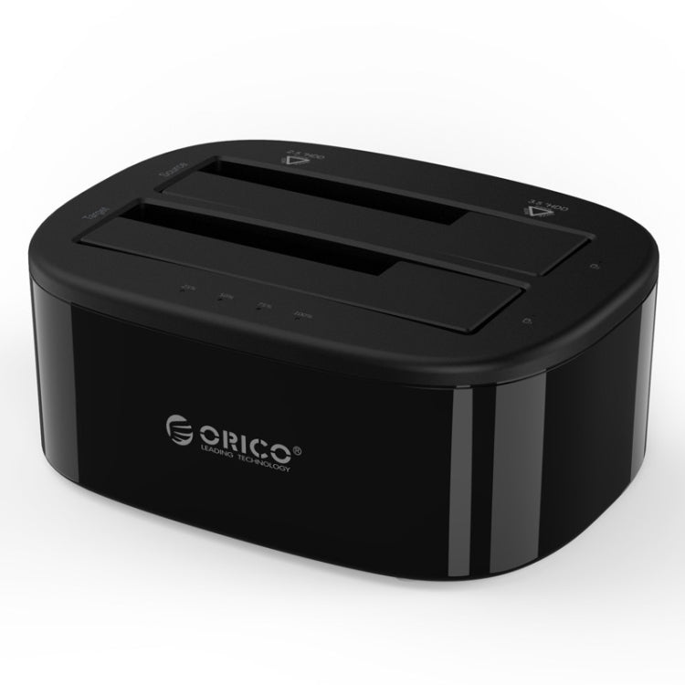 ORICO 6228US3-C Dock de Armazenamento Externo USB 3.0 Tipo-B para SATA com 2 baias e Clone 1 para 1 para HDD / SSD SATA 2.5 polegadas / 3.5 polegadas, Clone 1 para 1 com Cópia