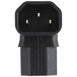 Adaptador Conversor de Ficha de Energia AC C13 para C14 Cotovelo (Para Cima), C13 para C14 Cotovelo Para Cima