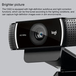 Logitech C922 Webcam HD 1080P com Foco Automático e 2 Microfones Omnidirecionais