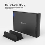 ORICO 7688C3 Caixa Externa para Disco Rígido Móvel USB-C / Tipo-C de 8TB e 3,5 polegadas com Base Destacável, Comprimento do Cabo: 1m
