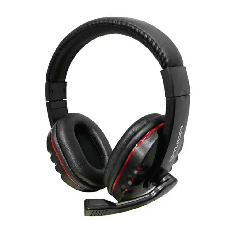 TUCCI X6 Auscultadores para Jogos Estéreo com Super Bass e Microfone para PC, X6