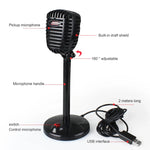 Dispositivo de Microfone USB para Chat de Voz e Videoconferência Rotativo 360 Graus sem Motor, Comprimento do Cabo: 2,2m