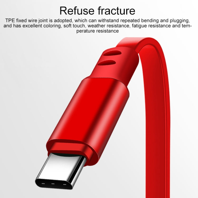 Cabo de Carregamento Retrátil 3 em 1 USB para USB-C / Type-C + 8 Pinos + Micro USB, 1,2m 3,5A Máx