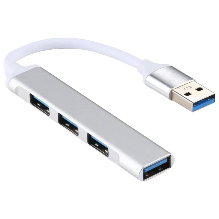 Adaptador HUB A-809 com 4 Portas USB 3.0 em Liga de Alumínio, A-809