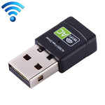 Adaptador USB 2.0 WiFi Banda Dupla 2.4GHz & 5GHz AC600Mbps com Driver Livre, Placa de Rede Externa, AC600Mbps