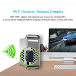 Adaptador USB 2.0 WiFi Banda Dupla 2.4GHz & 5GHz AC600Mbps com Driver Livre, Placa de Rede Externa, AC600Mbps