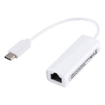 Adaptador Ethernet USB-C / Tipo-C KY-RTL8152B 10 / 100 Mbps, Placa de Rede USB Tipo-C 100Mbps