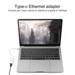 Adaptador Ethernet USB-C / Tipo-C KY-RTL8152B 10 / 100 Mbps, Placa de Rede USB Tipo-C 100Mbps