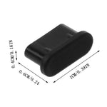 20 unidades de tampões de silicone anti-poeira para porta USB-C / Type-C