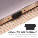 20 unidades de tampões de silicone anti-poeira para porta USB-C / Type-C