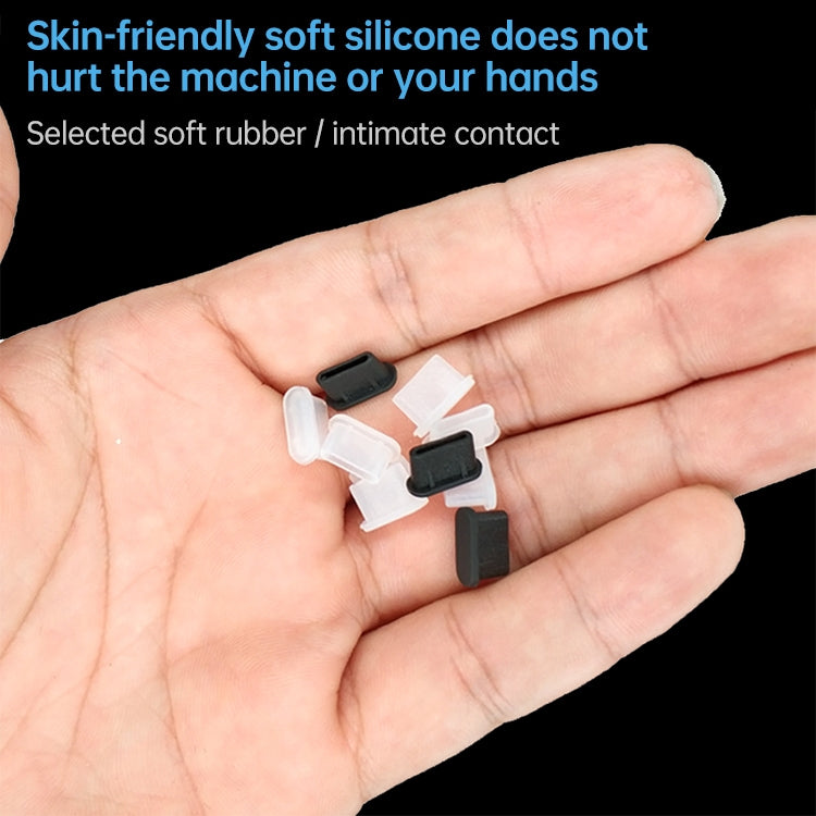 20 unidades de tampões de silicone anti-poeira para porta USB-C / Type-C