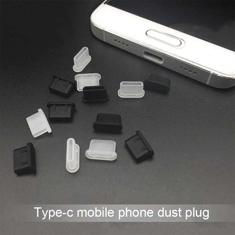 20 unidades de tampões de silicone anti-poeira para porta USB-C / Type-C