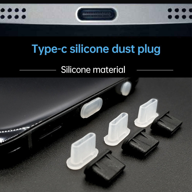20 unidades de tampões de silicone anti-poeira para porta USB-C / Type-C