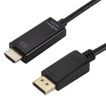 Cabo Conversor 4K x 2K DP para HDMI, Comprimento do Cabo: 1,8m, 4K x 2K DP para HDMI Preto, 4K x 2K DP para HDMI Branco