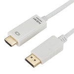 Cabo Conversor 4K x 2K DP para HDMI, Comprimento do Cabo: 1,8m, 4K x 2K DP para HDMI Preto, 4K x 2K DP para HDMI Branco