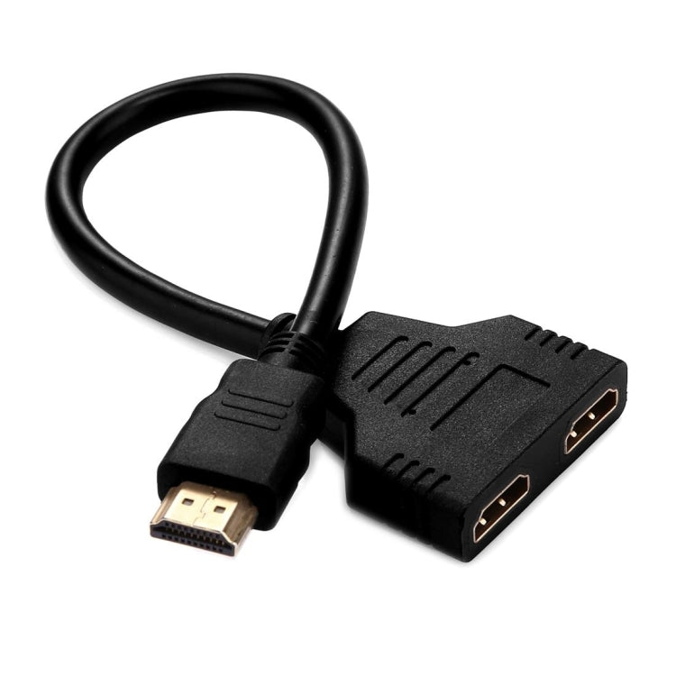 Cabo Adaptador HDMI Macho 30cm para Duplo HDMI Fêmea Versão 1.4