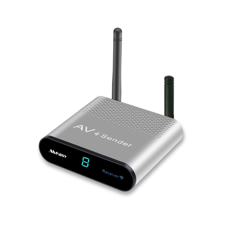 Measy AV240 Transmissor e Recetor de Áudio/Vídeo Sem Fios 2,4GHz com Função de Retorno Infravermelho, Distância de Transmissão: 400m, AV240 Prateado