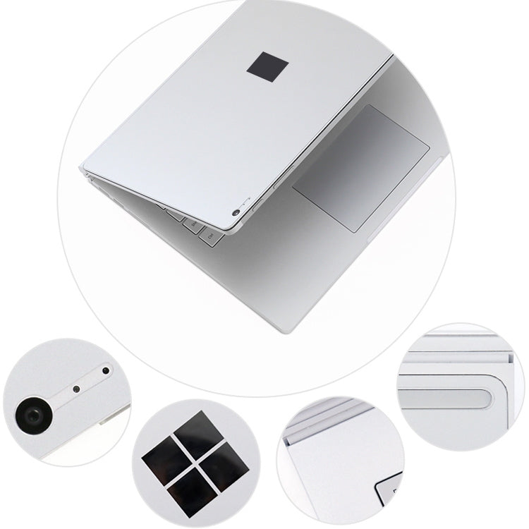 Conjunto de 4 em 1 de película protetora para capa de notebook para Microsoft Surface Book 2 de 15 polegadas