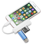 Leitor de Cartões Multifuncional 4 em 1 MS + SD + TF + USB2.0 para Dispositivos 8 Pinos, 8 Pinos
