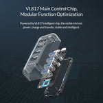 HUB de Secretária ORICO F4U com 4 Portas USB 3.0 5Gbps e Luz Indicadora LED Azul, 4 Portas