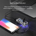 HUB de Secretária ORICO F4U com 4 Portas USB 3.0 5Gbps e Luz Indicadora LED Azul, 4 Portas