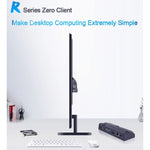 Mini PC Zero Client R1, CORTEX QUAD A9 Quad Core até 1.6GHz, RAM: 1GB, ROM: 8GB, Suporta HDMI, VGA, RJ45, SPK, Versão Com Fios