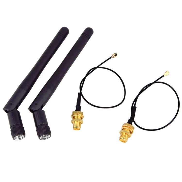 Antena Dobrável 2.4G com Sinal IPX 5dBi Antenas Duplas, 5dBi