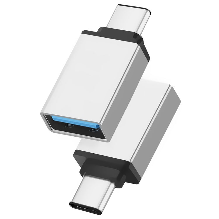 Adaptador de dados/carregador USB-C / Type-C 3.1 macho para USB 3.0 fêmea em liga de alumínio