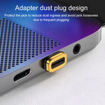 Adaptador magnético de carregamento USB-C / Type-C macho para fêmea em ângulo de 100W, ângulo de 100W