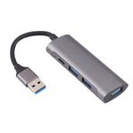Estação de Acoplamento HUB U-811 4 em 1 USB 3.0 para 3 USB 3.0 + USB-C / Tipo-C, U-811