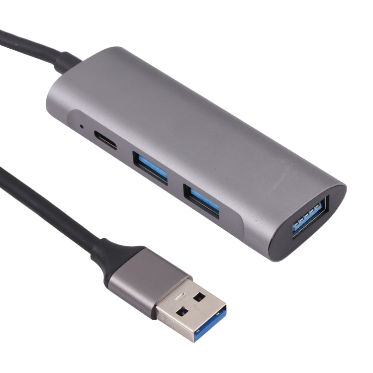 Estação de Acoplamento HUB U-811 4 em 1 USB 3.0 para 3 USB 3.0 + USB-C / Tipo-C, U-811