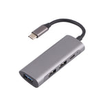 Estação de Acoplamento HUB T-811 4 em 1 USB-C / Tipo-C para 3 USB 3.0 + USB-C / Tipo-C, T-811
