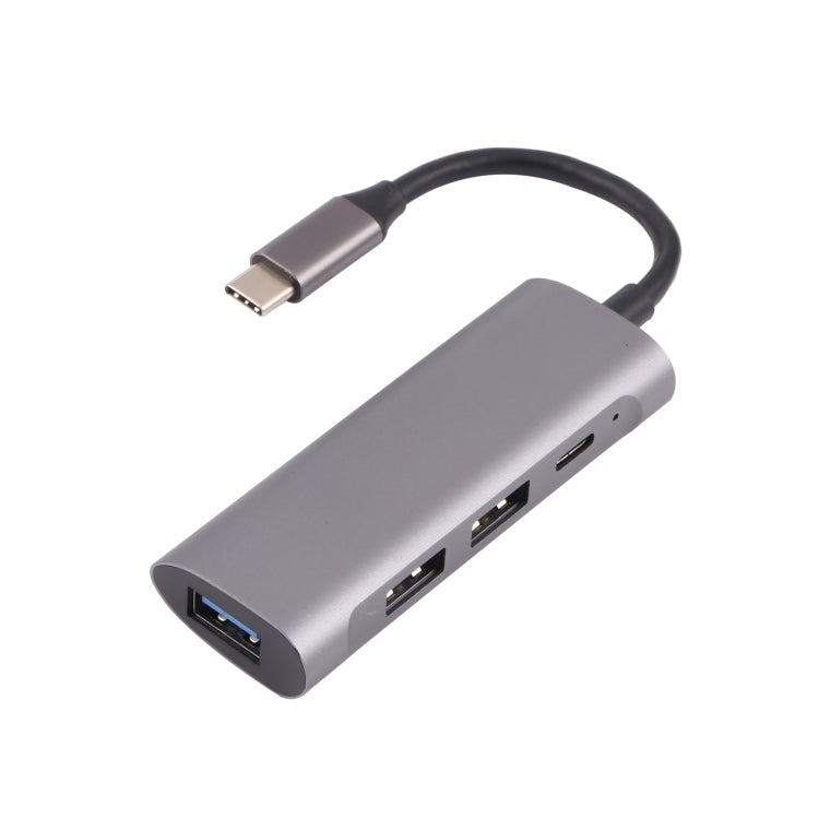 Estação de Acoplamento HUB T-811 4 em 1 USB-C / Tipo-C para 3 USB 3.0 + USB-C / Tipo-C, T-811