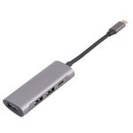 Estação de Acoplamento HUB T-811 4 em 1 USB-C / Tipo-C para 3 USB 3.0 + USB-C / Tipo-C, T-811