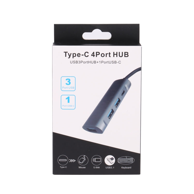 Estação de Acoplamento HUB T-811 4 em 1 USB-C / Tipo-C para 3 USB 3.0 + USB-C / Tipo-C, T-811