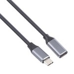 Cabo adaptador USB-C / Tipo-C macho para USB-C / Tipo-C fêmea, comprimento do cabo: 50cm, 50cm