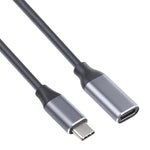 Cabo adaptador USB-C / Tipo-C macho para USB-C / Tipo-C fêmea, comprimento do cabo: 1m, 1m