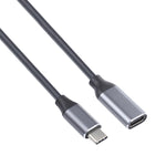 Cabo adaptador USB-C / Tipo-C macho para USB-C / Tipo-C fêmea, comprimento do cabo: 25cm, 25cm