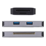 Leitor de cartões multifunções 5 em 1 USB 3.0 duplo + CF + TF + SD, 5 em 1 USB 3.0