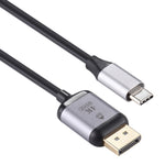Cabo adaptador 4K 60Hz Tipo-C / USB-C macho para DP macho, comprimento: 1,8m, DP macho