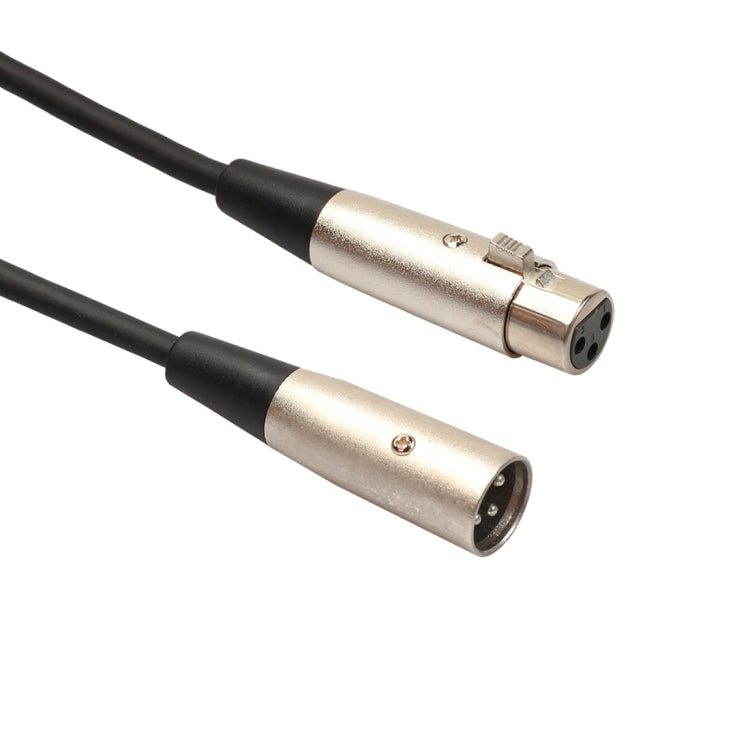 Cabo Blindado de Microfone XLR Macho 3 Pinos para XLR Fêmea, Comprimento: 5m