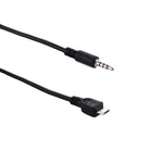 Cabo áudio AUX 3,5mm macho para Micro USB macho, comprimento: cerca de 40cm, Micro USB 40cm