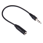 Cabo Conversor Macho 3,5mm para Fêmea 2,5mm, Comprimento: 25cm, Comprimento: 25cm
