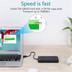 Caixa para Disco Rígido SATA 2,5 polegadas USB 3.0 UNITEK, Comprimento: 30cm, Interface SATA USB 3.0, Comprimento: 30cm