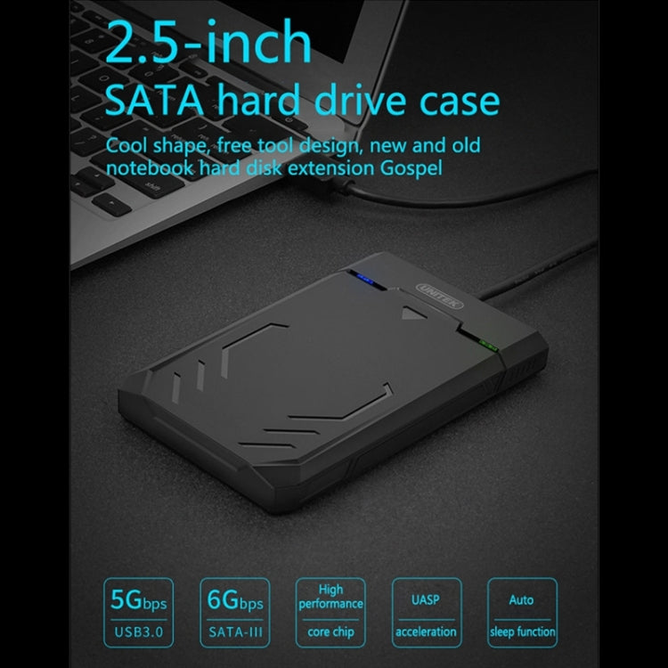 Caixa para Disco Rígido SATA 2,5 polegadas USB 3.0 UNITEK, Comprimento: 30cm, Interface SATA USB 3.0, Comprimento: 30cm