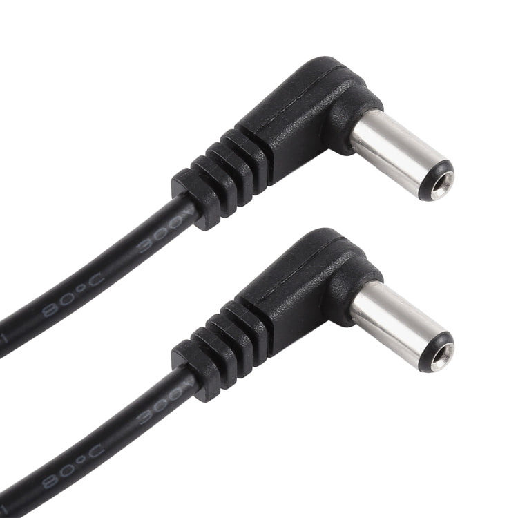 Cabo de Alimentação DC com Plugue Elbow Macho 5,5 x 2,1mm para Macho 5,5 x 2,1mm 5A 30cm, DC 12-24V